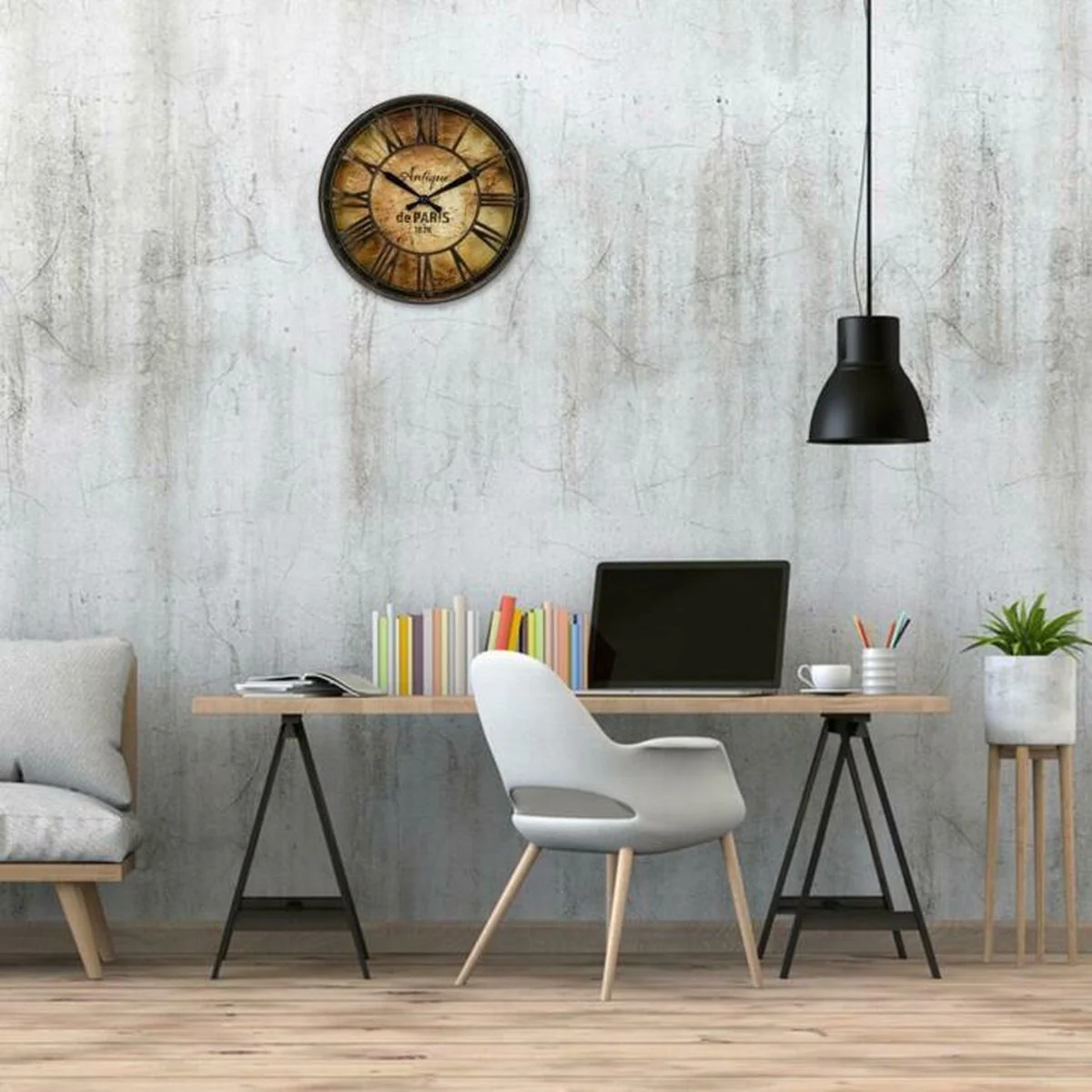 Eleganca Wandklok rond 21cm - Afbeelding 3