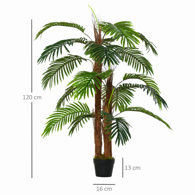 Nancy's Ermida Kunstplant - Kunstboom - Palmboom - Kunstpalm - 120 cm hoog - Afbeelding 4